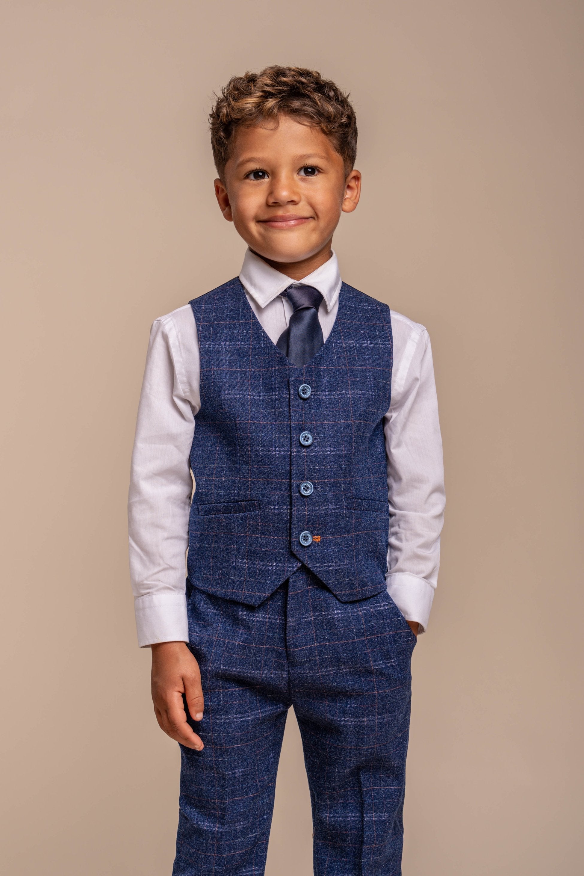 Slim Navy Suit for Boys – Navy Blue