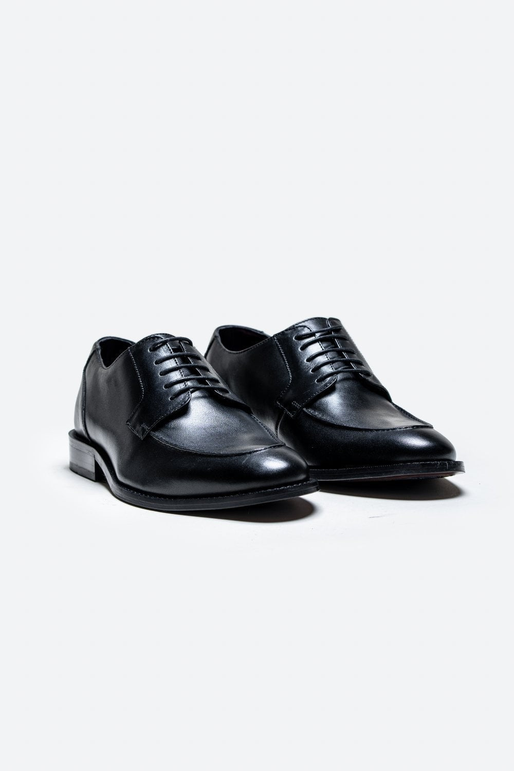 Men's black derby lace-up formal shoes, BERLIN.