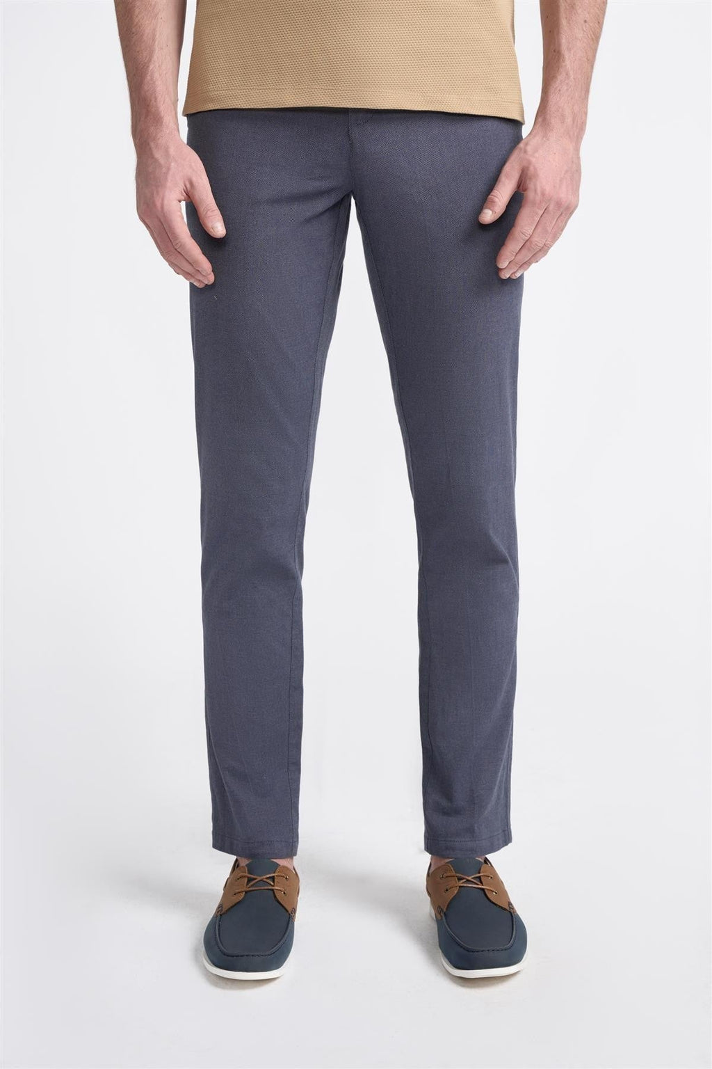 Men's Twill Dakota Chino Trousers - Navy Blue
