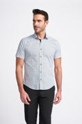 Men’s slim fit floral print shirt cotton long sleeve
