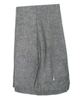 Men's Slim Fit Linen Trousers - ETHAN - Charcoal Black