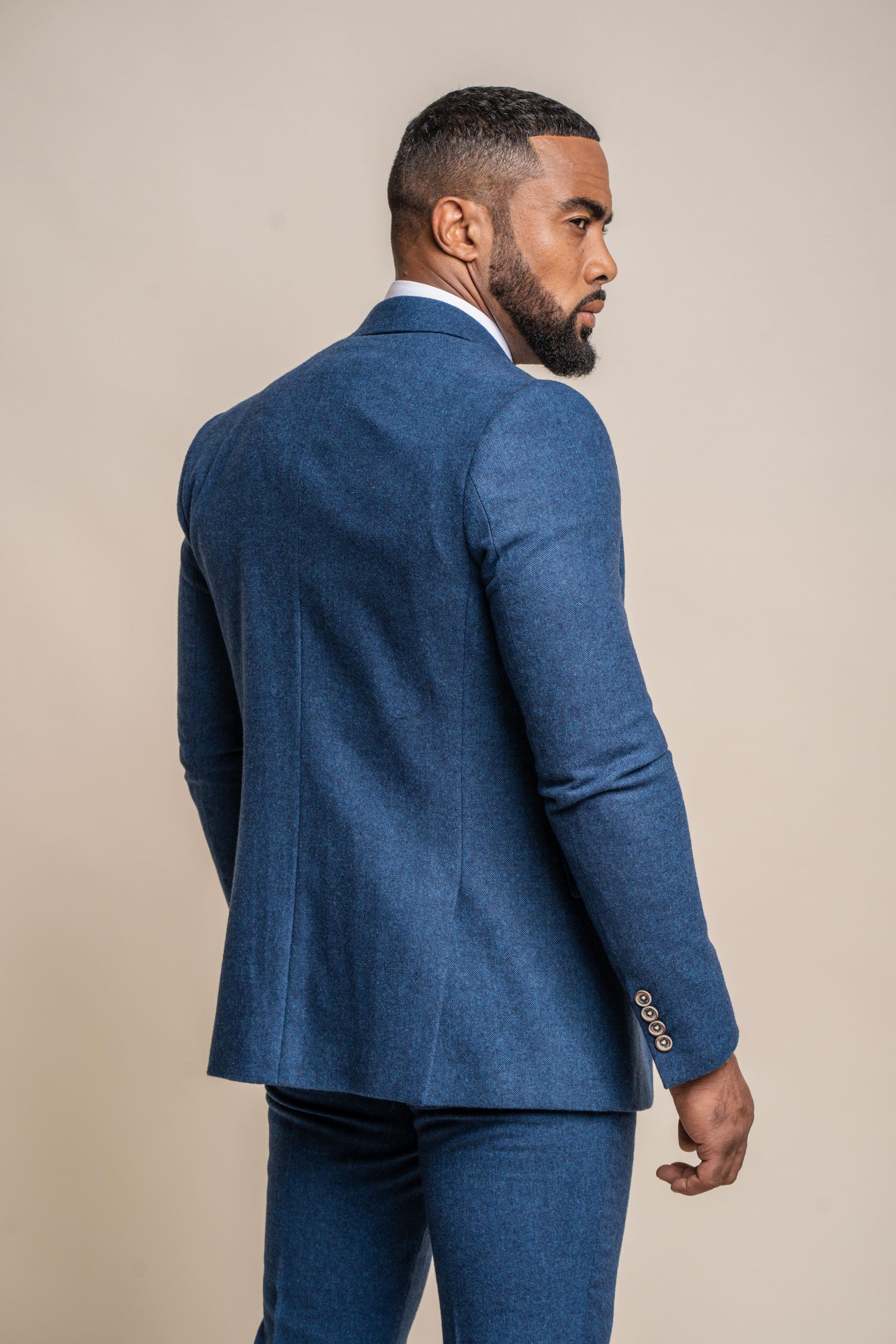 Slim Blue Suit for Men – Blue