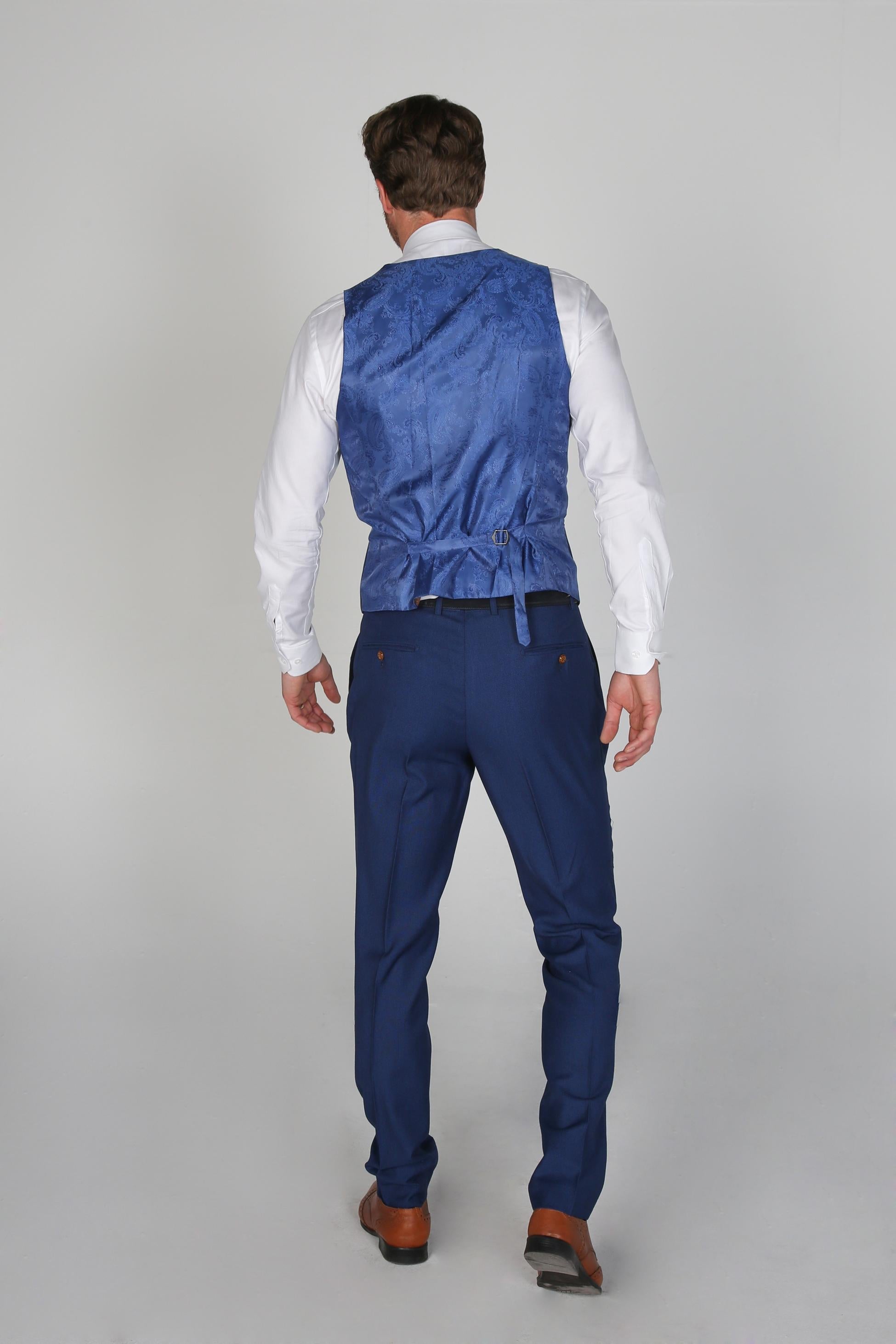 Tailored Blue Suit for Men – Royal Blue
