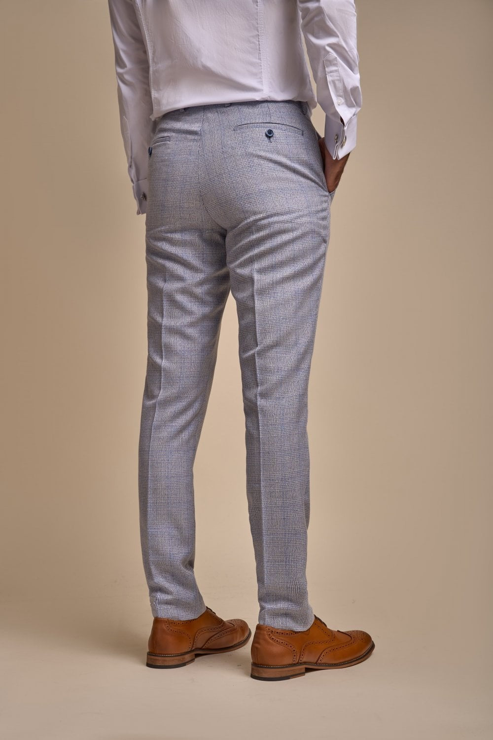 3-Piece Blue Suit for Men – Sky Blue