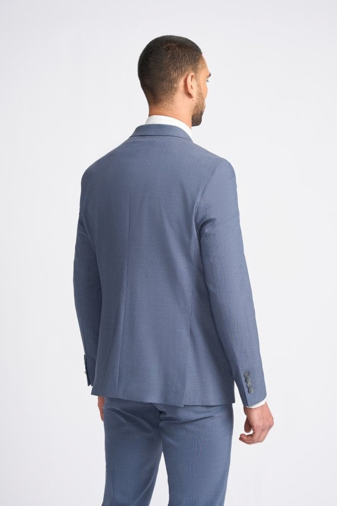 VICTORIOUS Dove Men's Wool Mix Double Breasted Slim Fit Suit