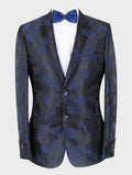 Men’s embellished slim fit wedding groom dinner suit blazer jacket