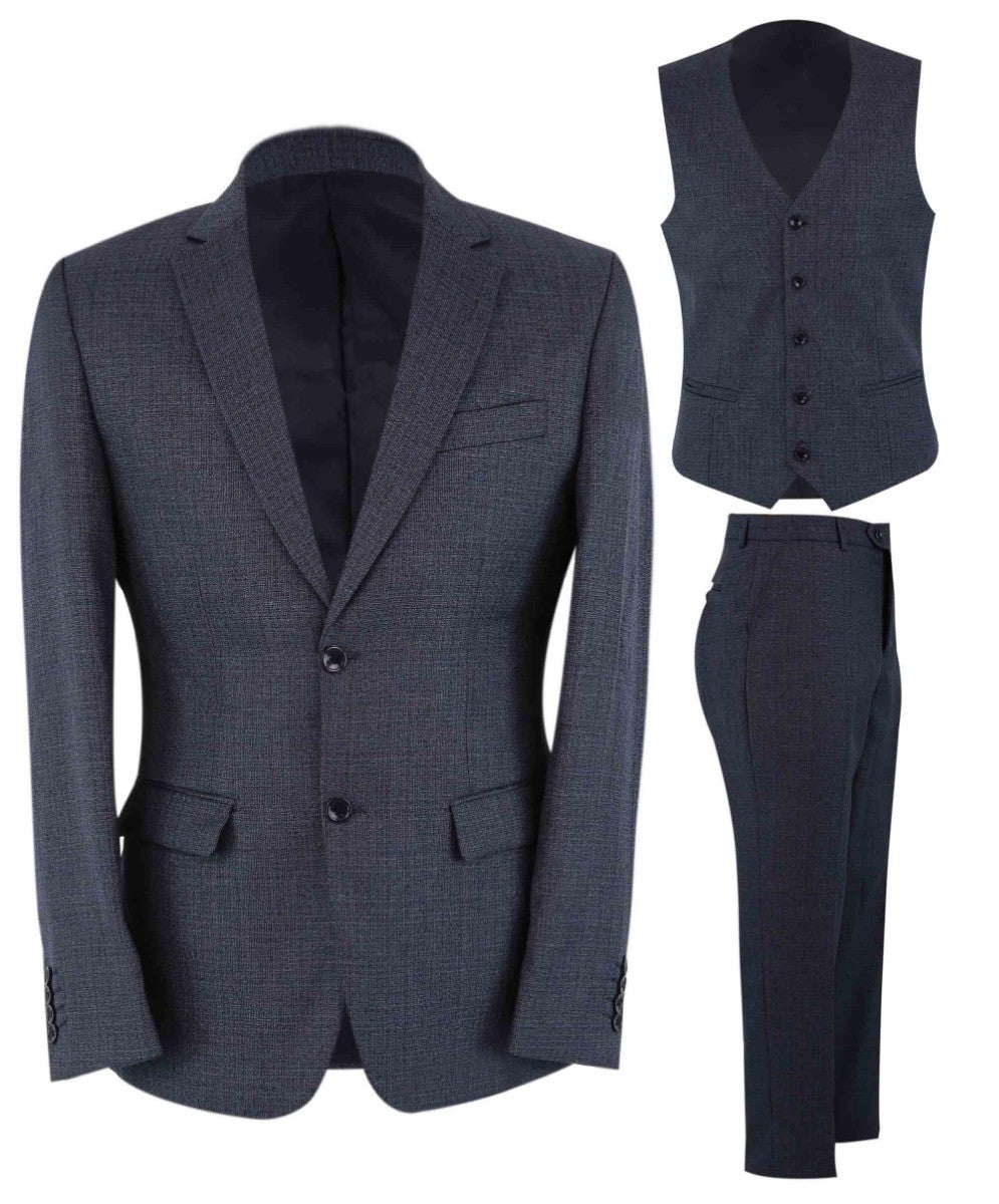 Tailored Navy Suit for Men – Navy Blue