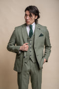 Men’s Slim Fit Sage Green Formal Suit – MIAMI Collection