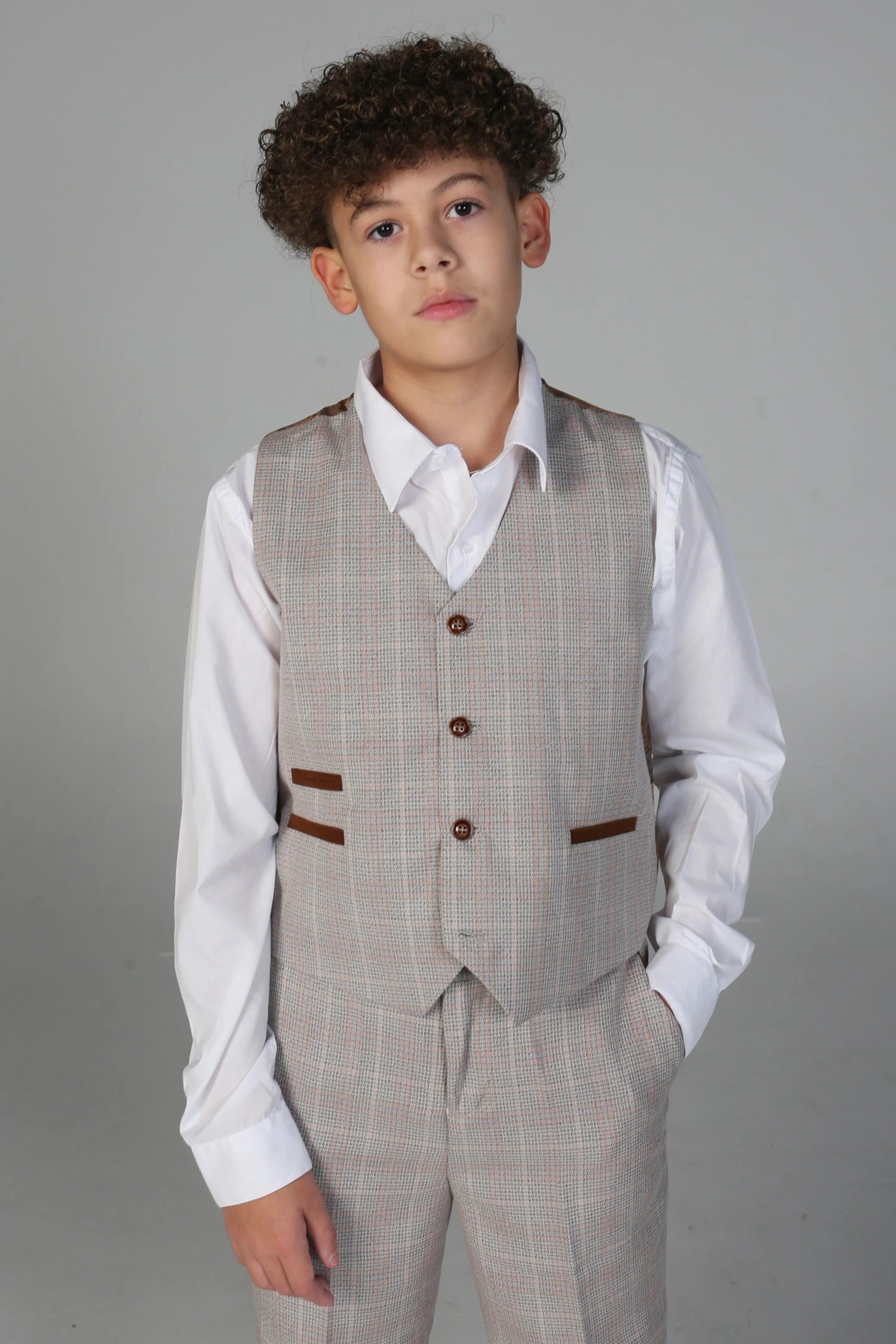 Tailored Beige Suit for Boys – Beige