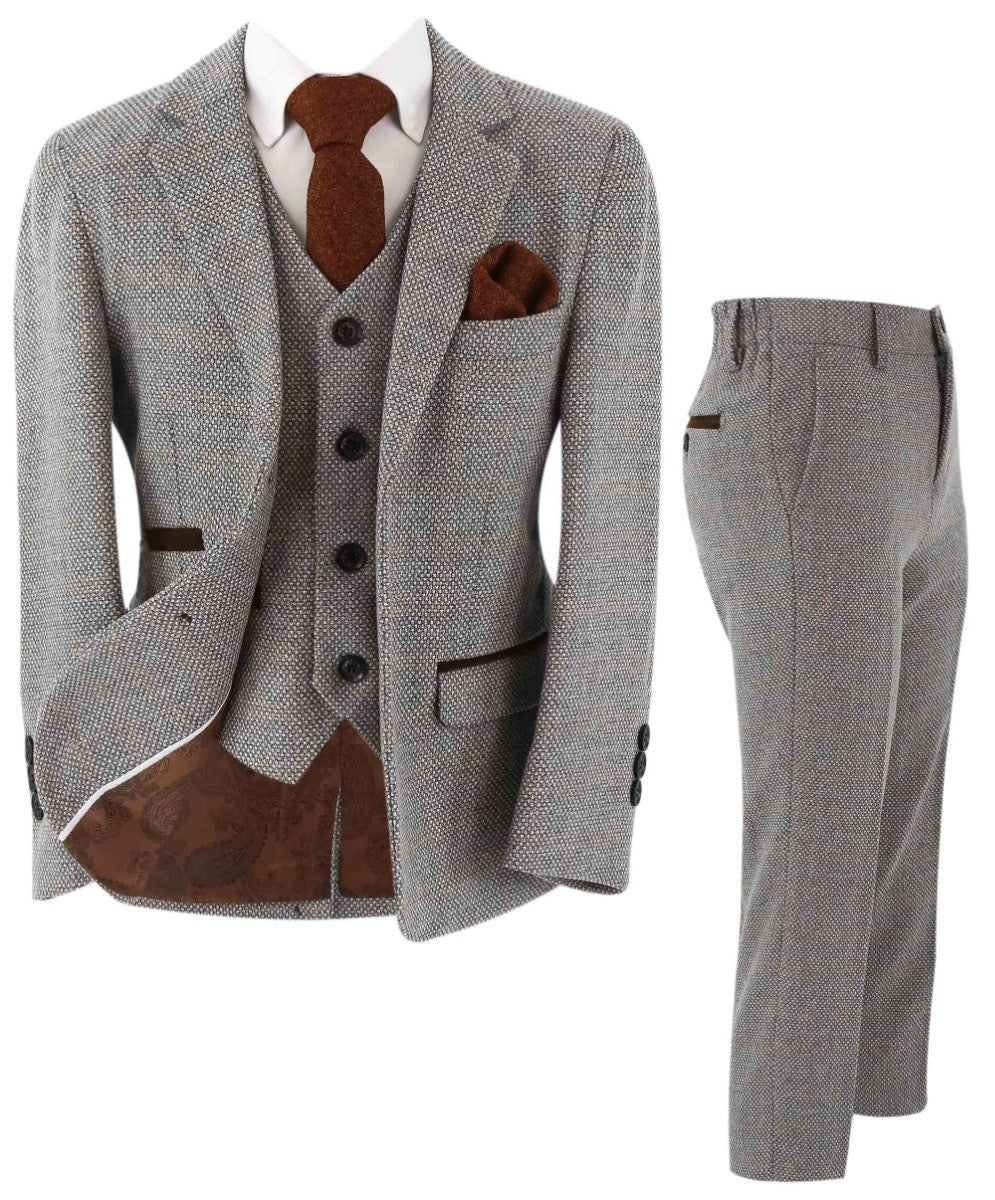 Tailored Cream Suit for Boys – Cream