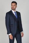men’s 3-piece textured slim fit wedding business suit
