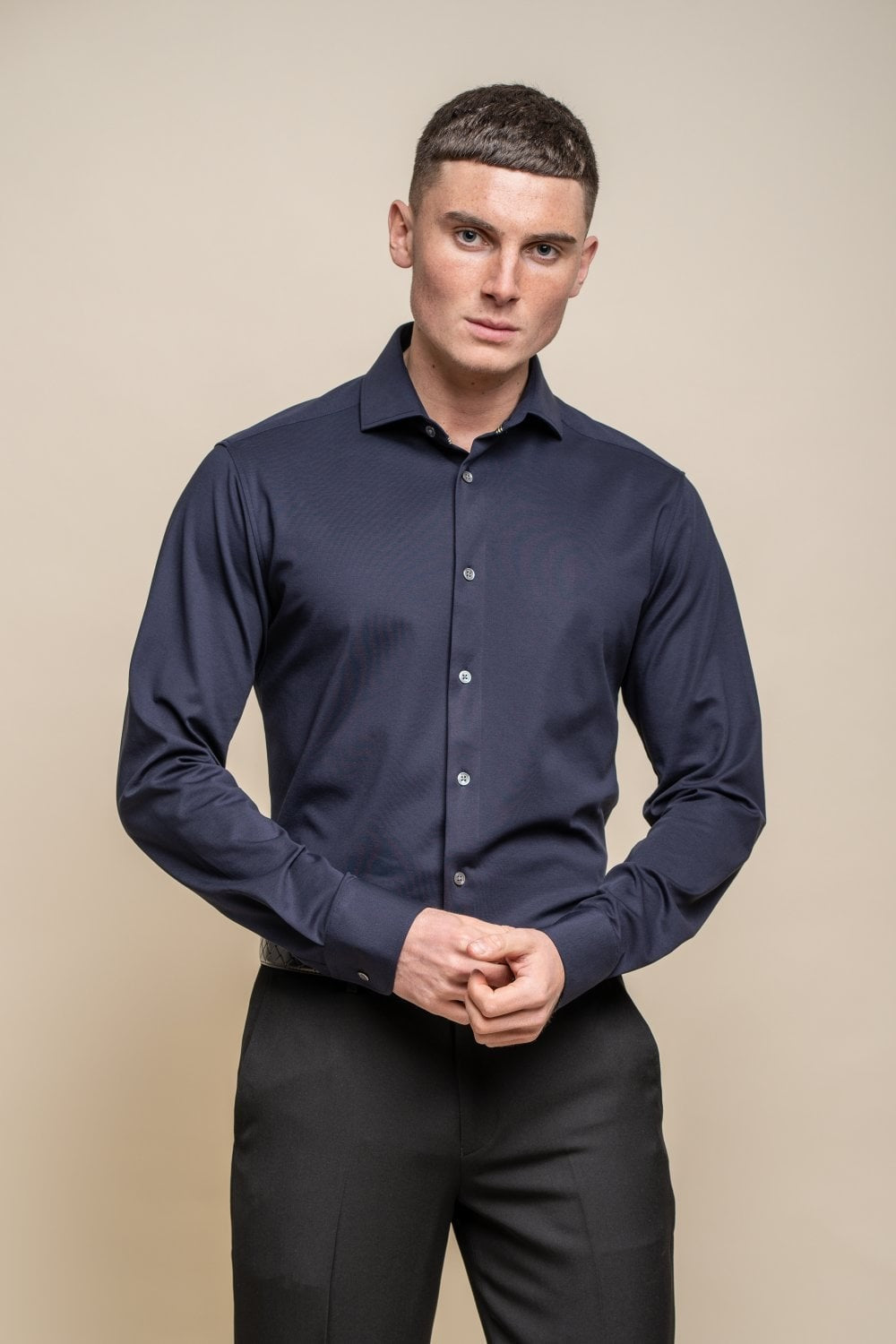 Men’s slim fit classic cotton shirt everyday plain