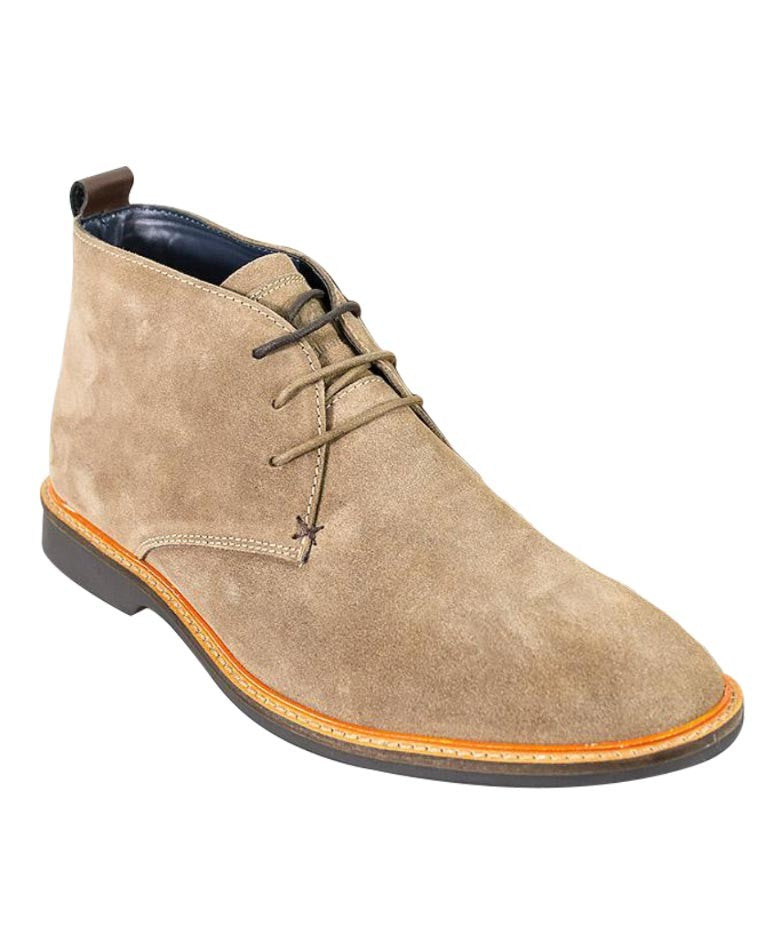Mens Sand Beige Suede Chukka Boots SAHARA