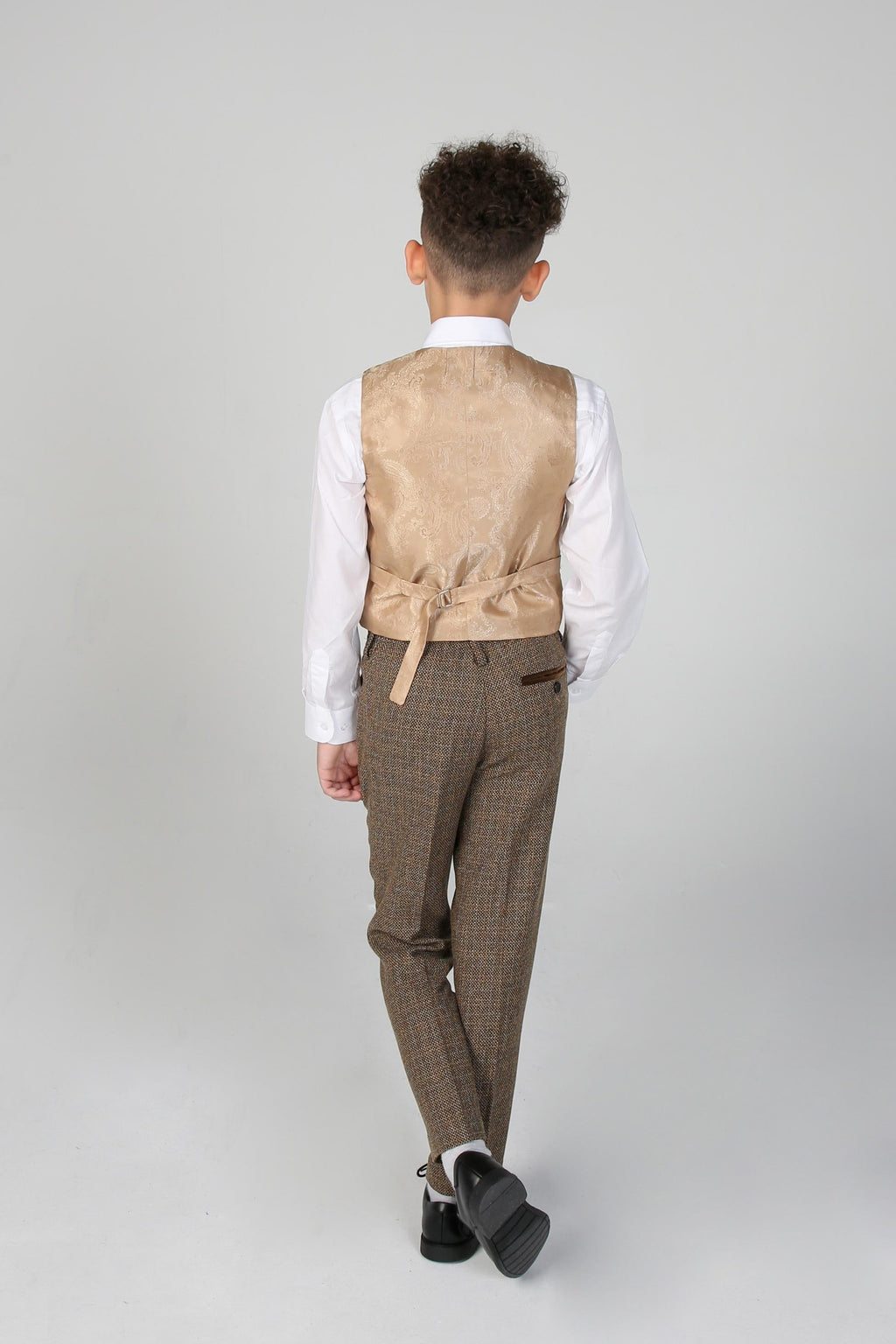 Tailored Brown Suit for Boys – Brown