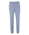 Men's Slim Fit Check Trousers - COLT ICE - Light Blue