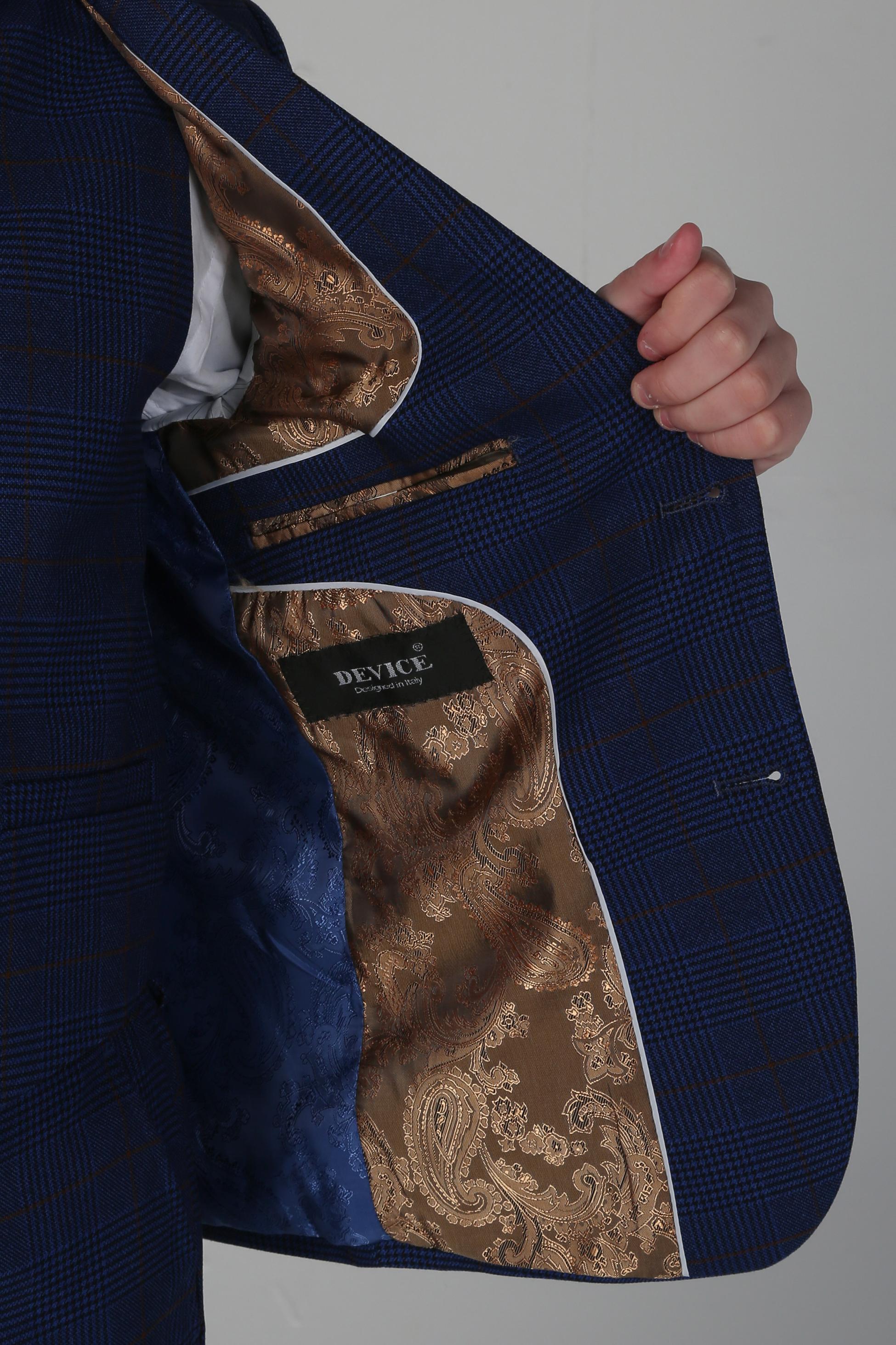 Tailored Navy Suit for Boys – Royal Blue