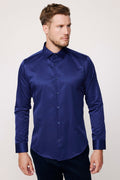Men’s slim button-down cotton dress shirt everyday