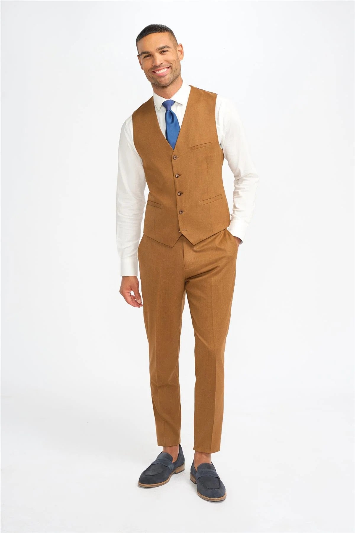 Mens Sierra Wool Slim Fit Formal Waistcoat JAMES