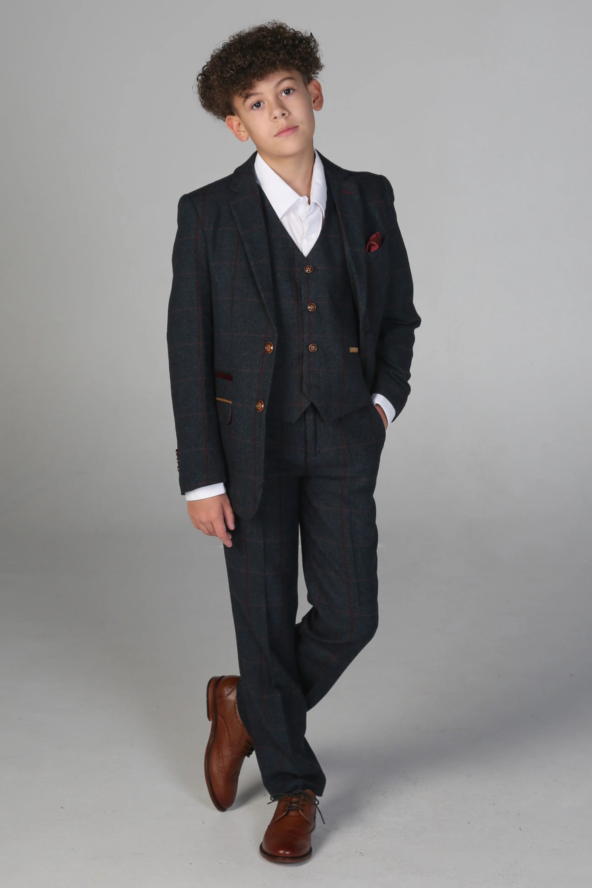 3-Piece Navy Suit for Boys – Navy