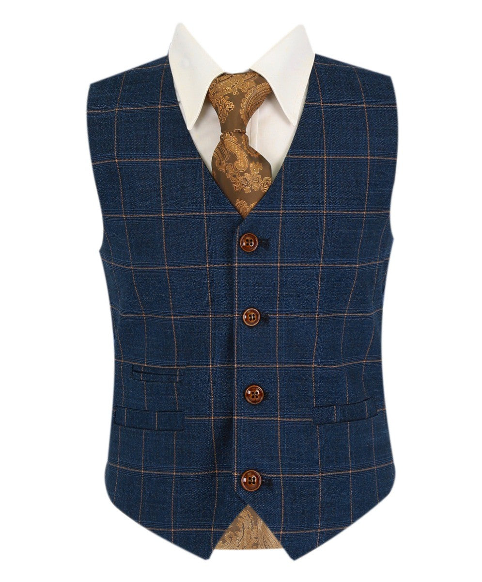 Tailored Blue Suit for Boys – Cornflower Blue