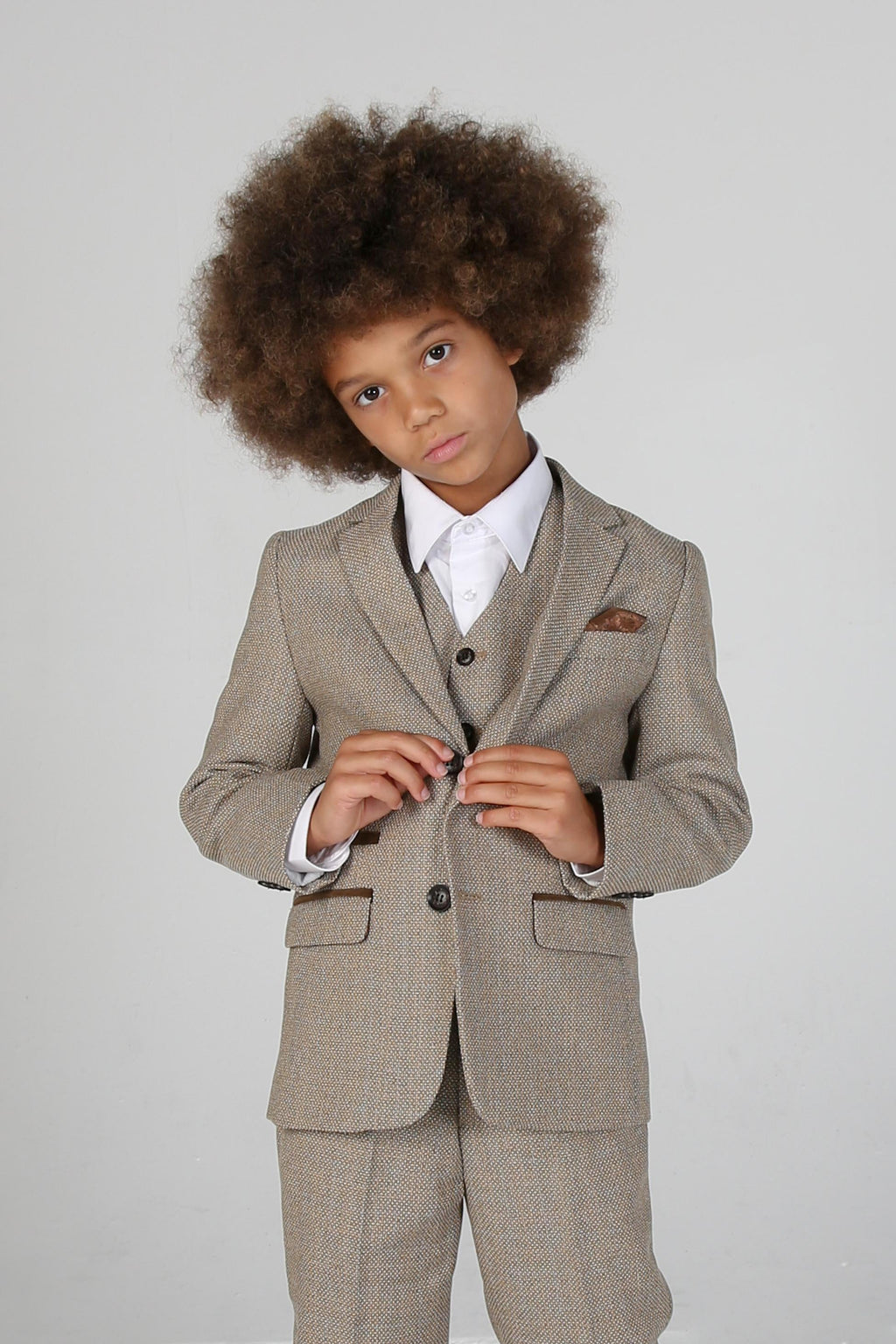 Tailored Beige Suit for Boys – Beige