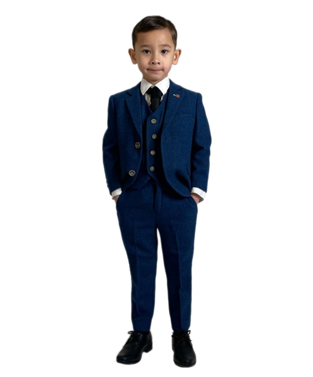 Slim Blue Suit for Boys – Blue