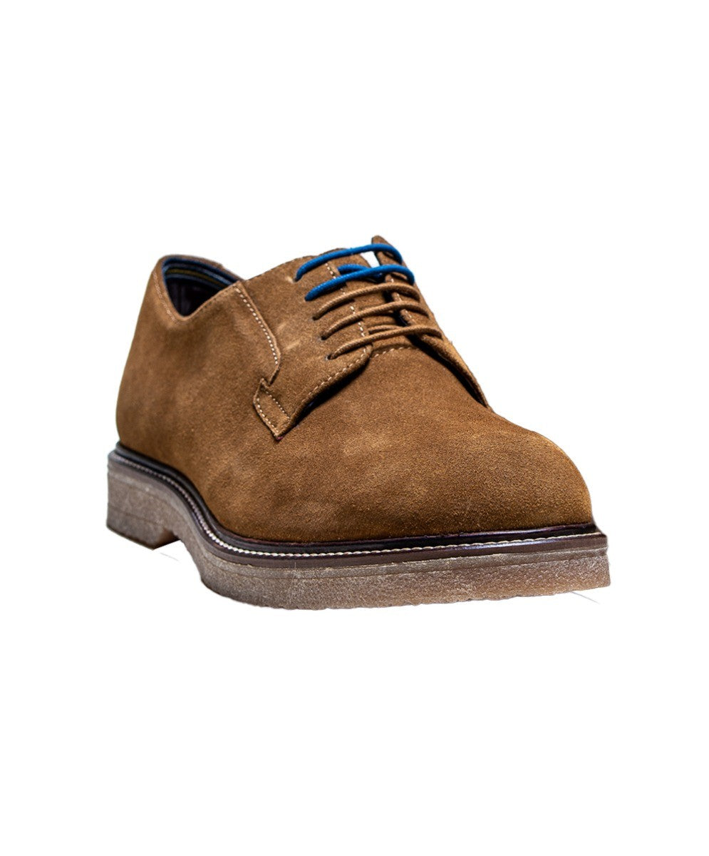 Mens Tan Brown Suede Lace Up Shoes RICHMOND