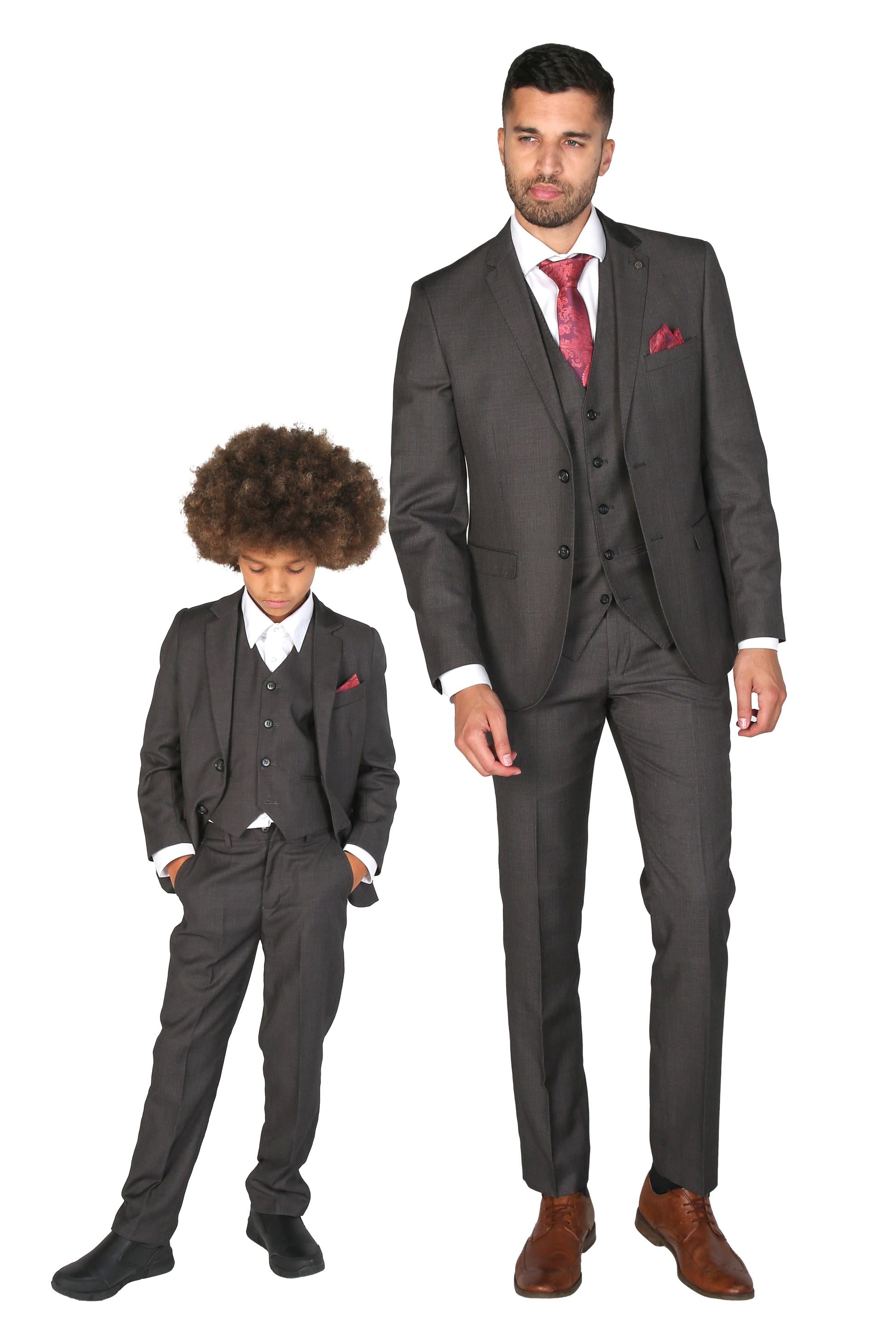 Tailored Grey Suit for Men – Charcoal Grey