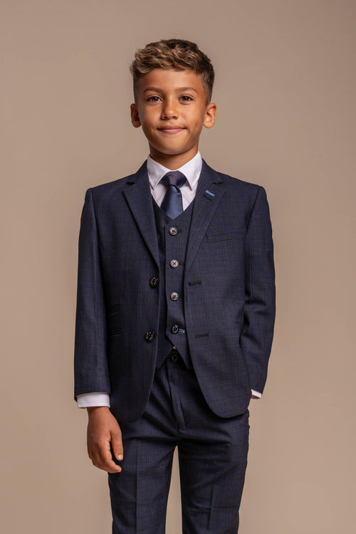boys’ slim fit classic formal wedding suit