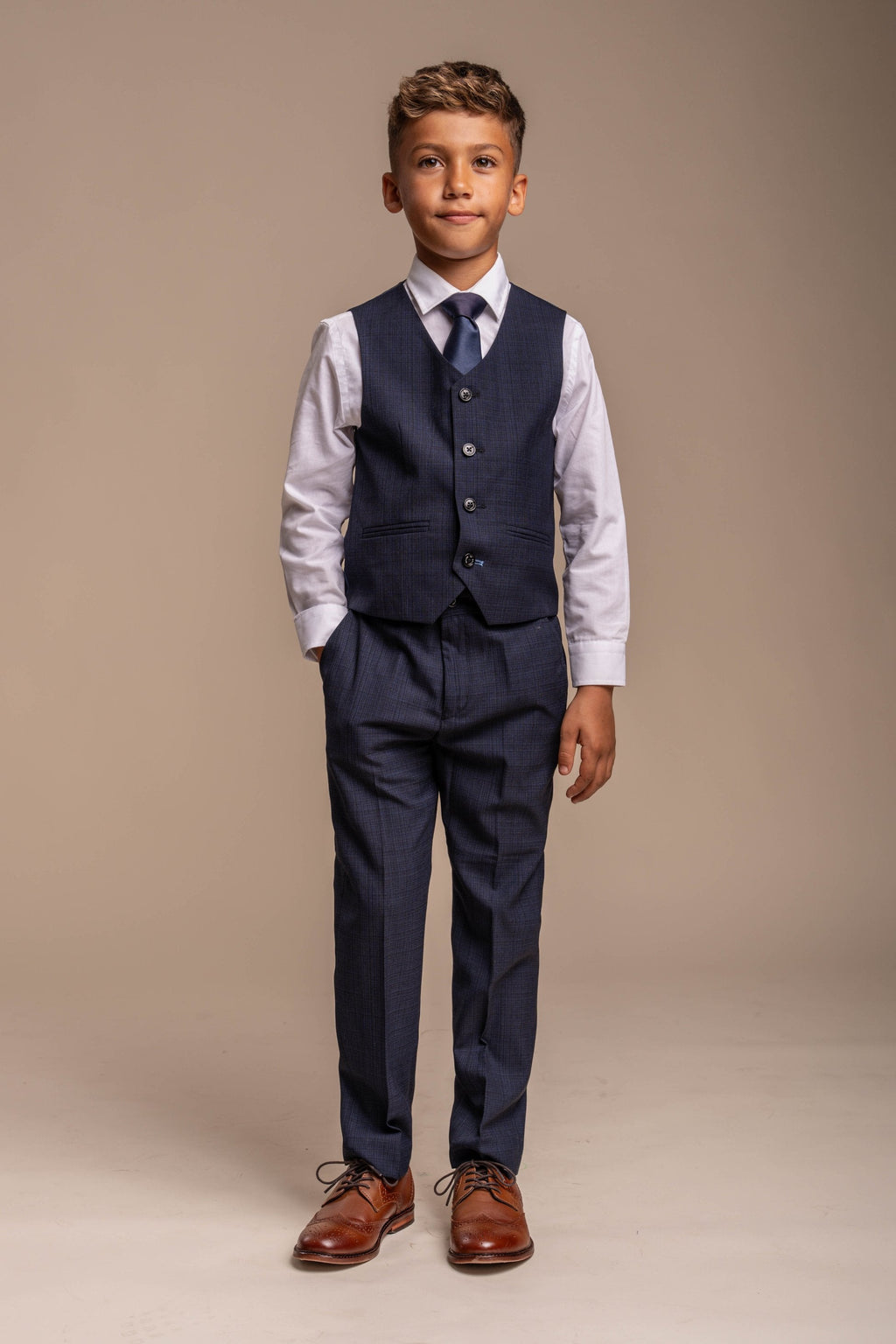 Slim Navy Suit for Boys – Navy Blue