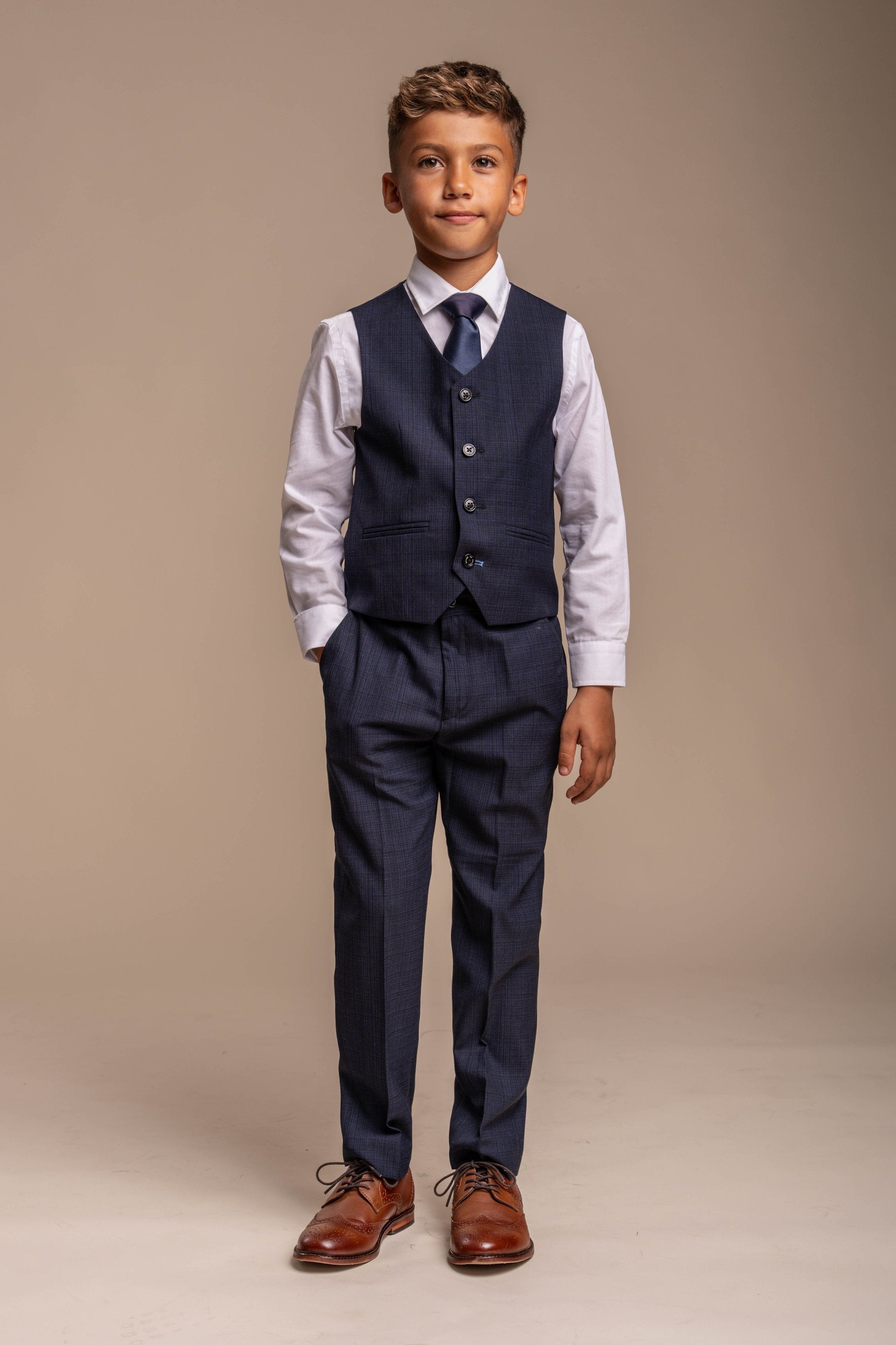 Slim Navy Suit for Boys – Navy Blue