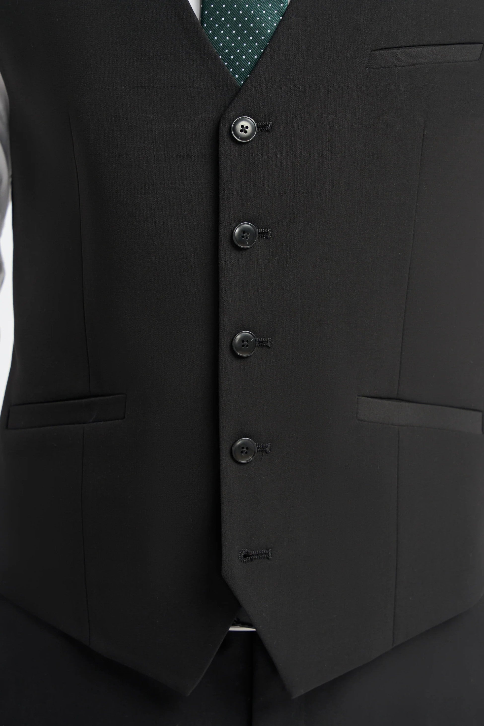 Slim Black Suit for Men – Black