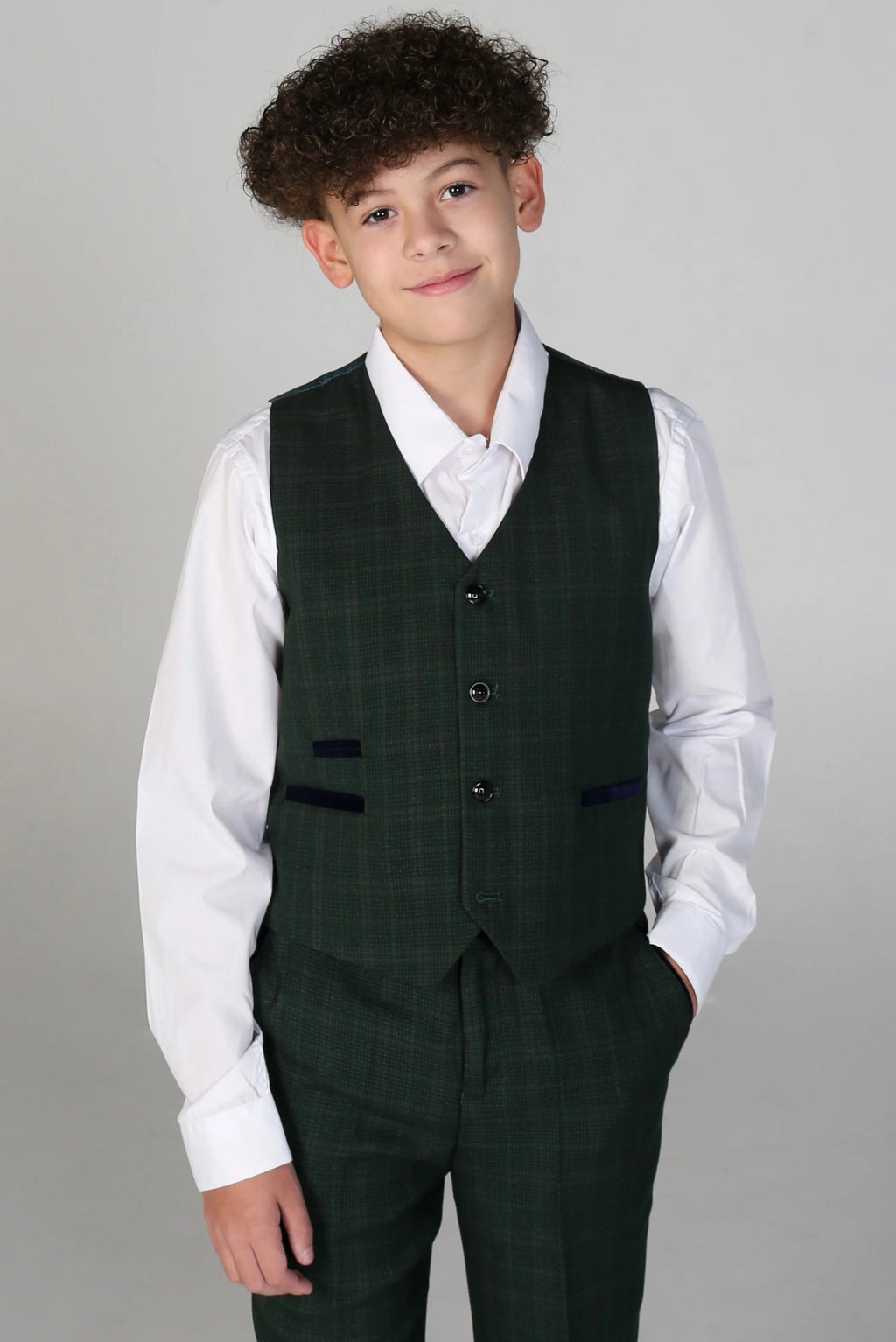 Tailored Green Suit for Boys – Green