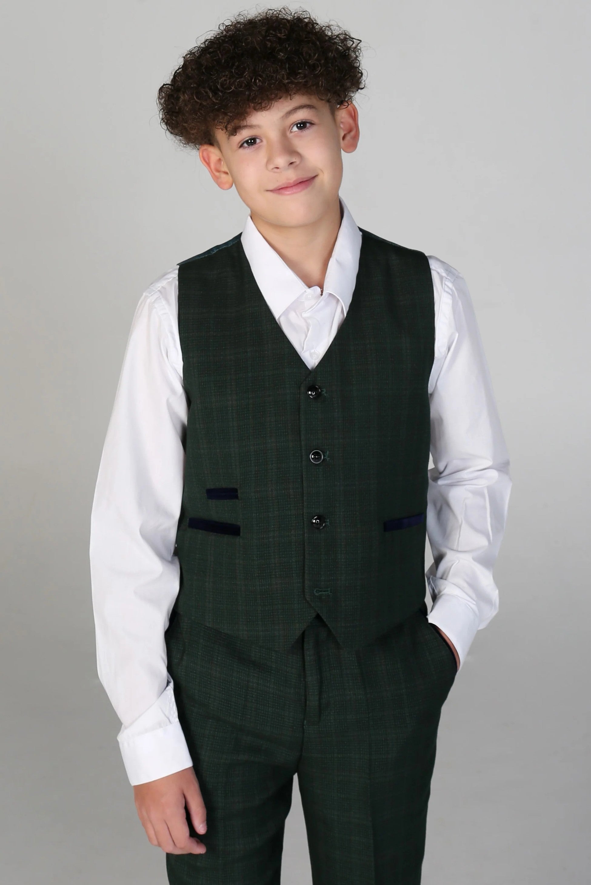 Tailored Green Suit for Boys – Green