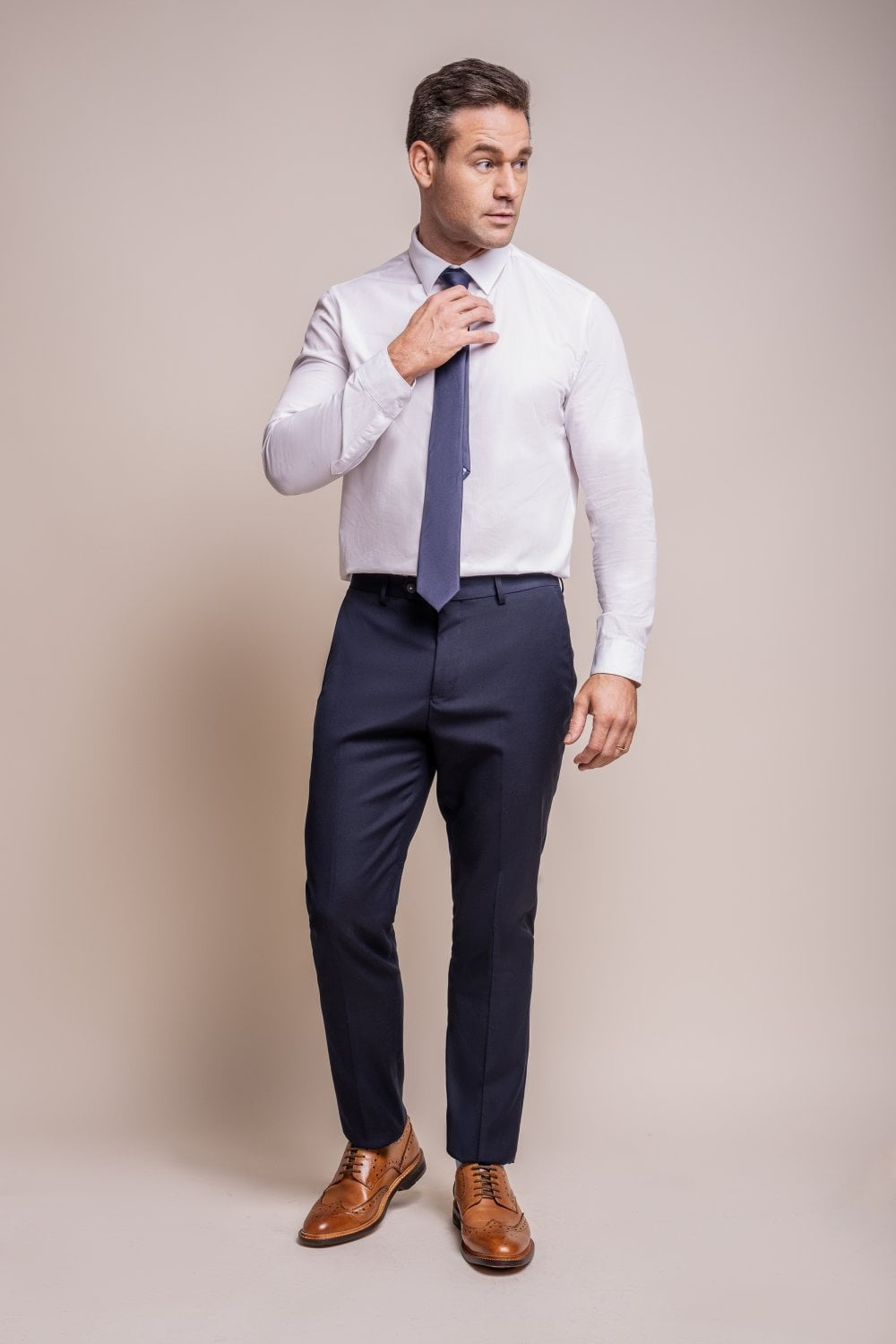 BARESI Blue Men's Slim-Fit Suit