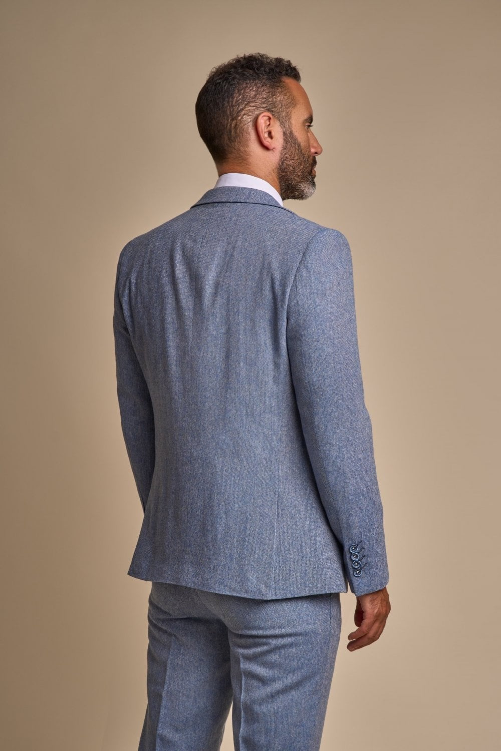 Slim Blue Suit for Men – Light Blue