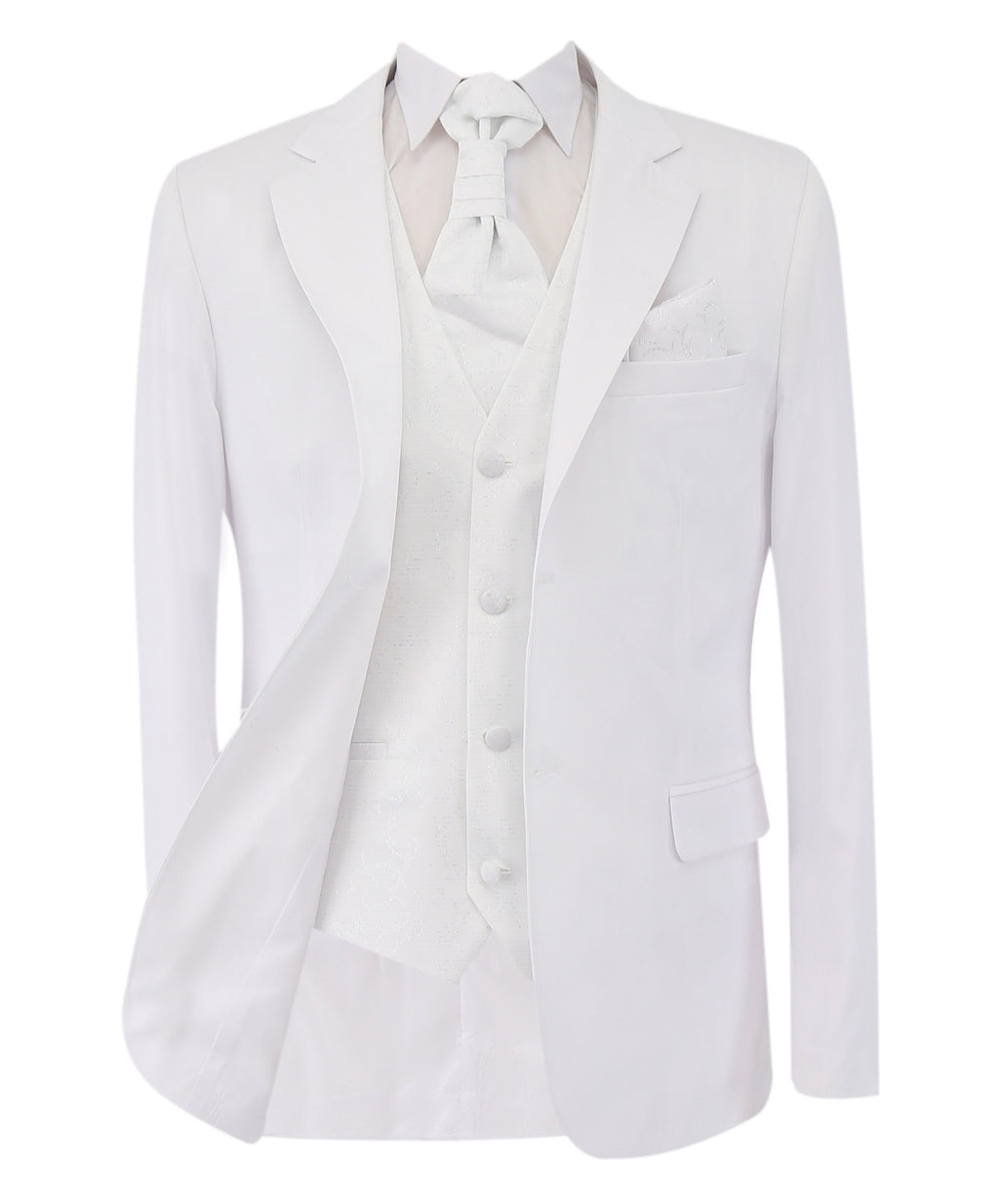 Gorgeous White Men's Slim Fit Formal Suit Set