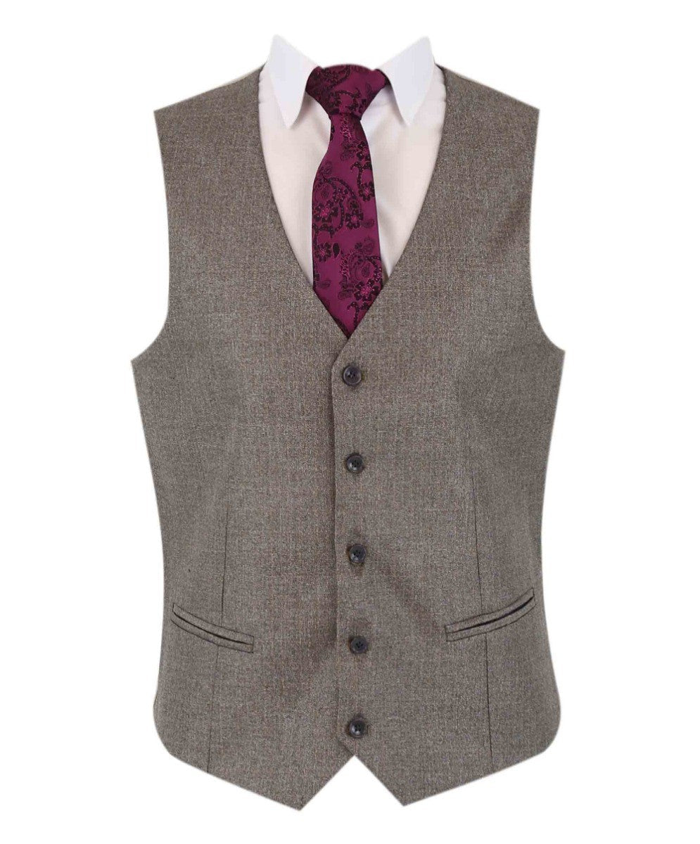 Tailored Beige Suit for Men – Dark Beige