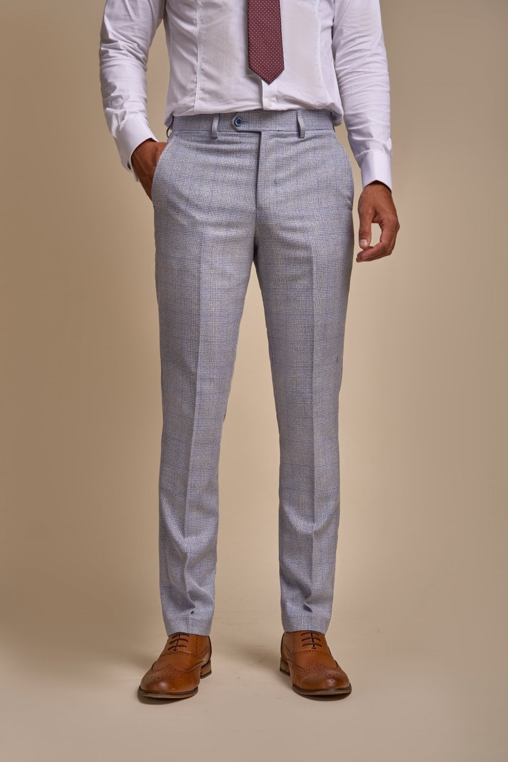 3-Piece Blue Suit for Men – Sky Blue