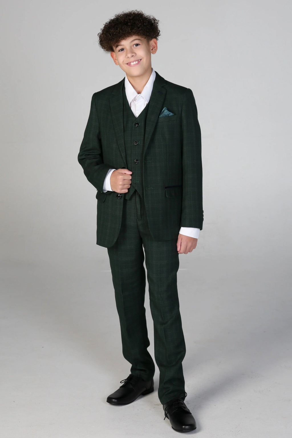 Tailored Green Suit for Boys – Green