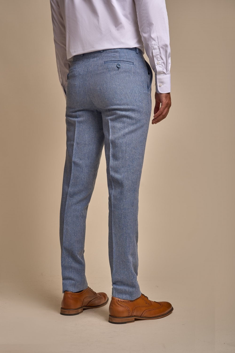 Slim Blue Suit for Men – Light Blue