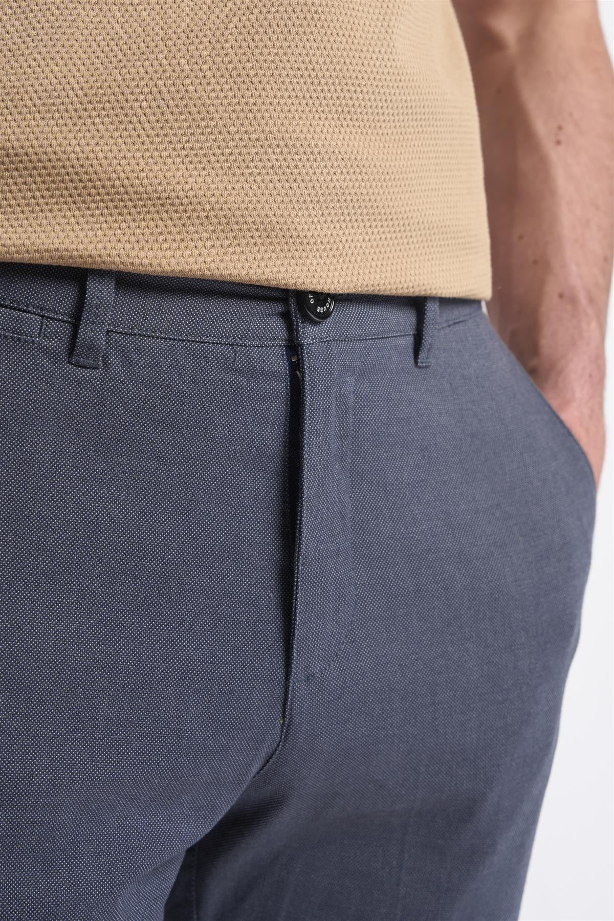 Men's Twill Dakota Chino Trousers - Navy Blue