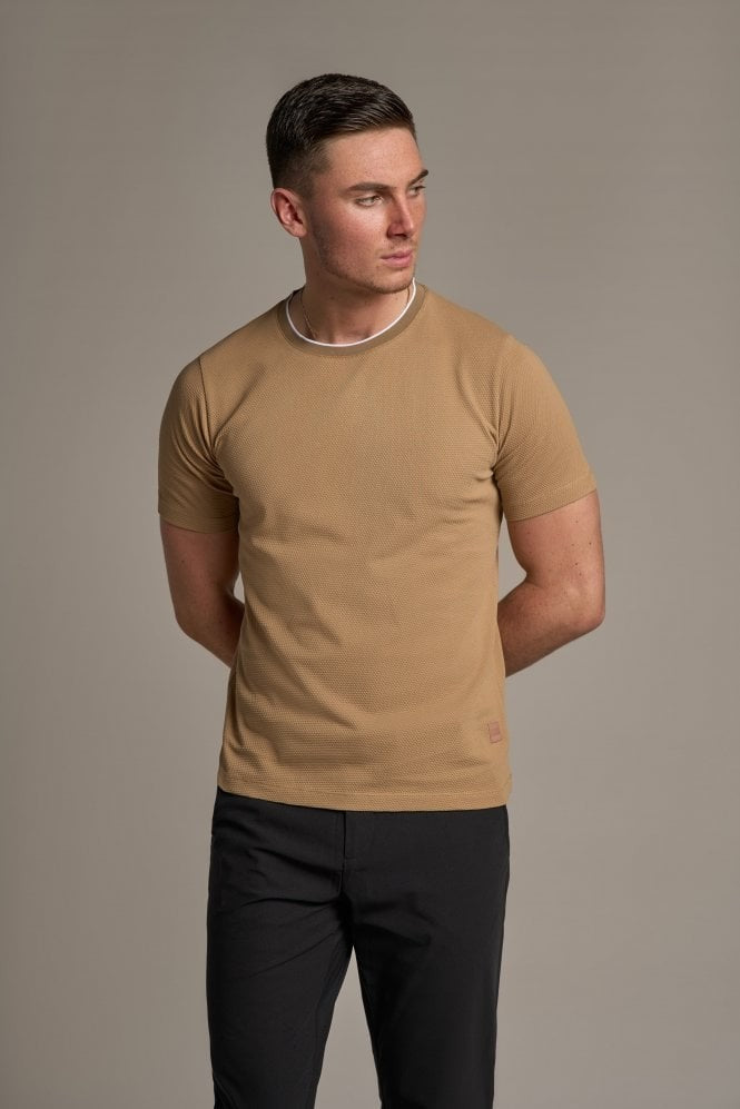 Men’s slim fit cotton T-shirt, crew neck, short sleeve