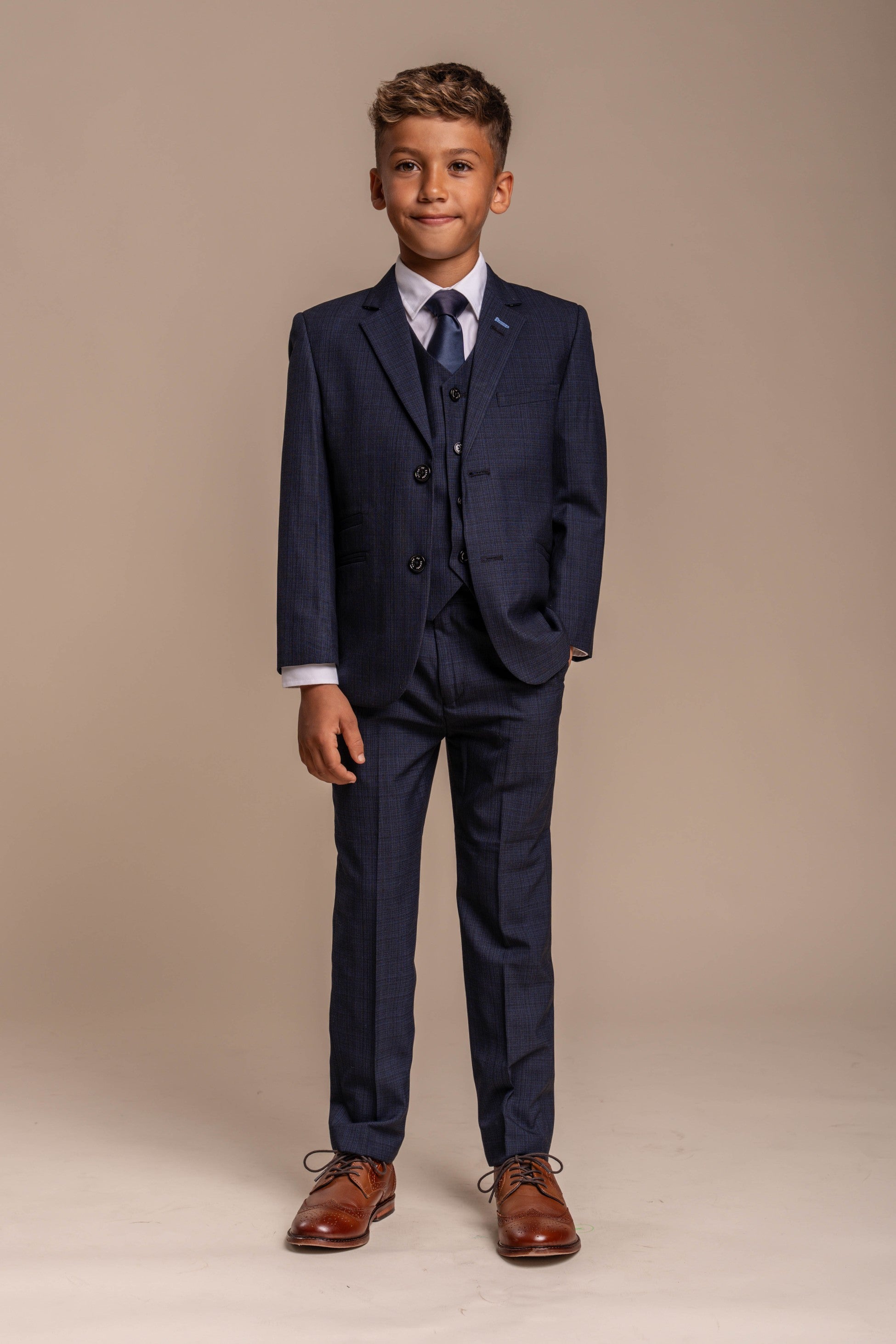 Slim Navy Suit for Boys – Navy Blue
