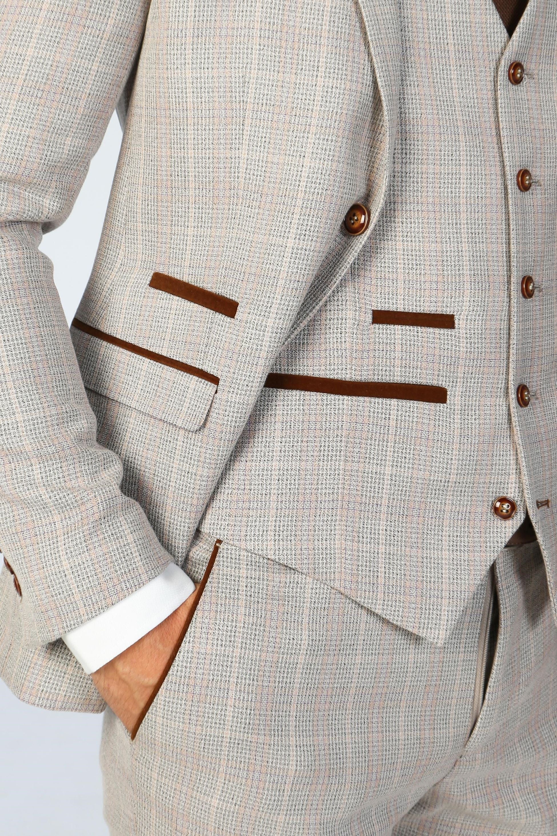 Tailored Beige Suit for Men – Beige