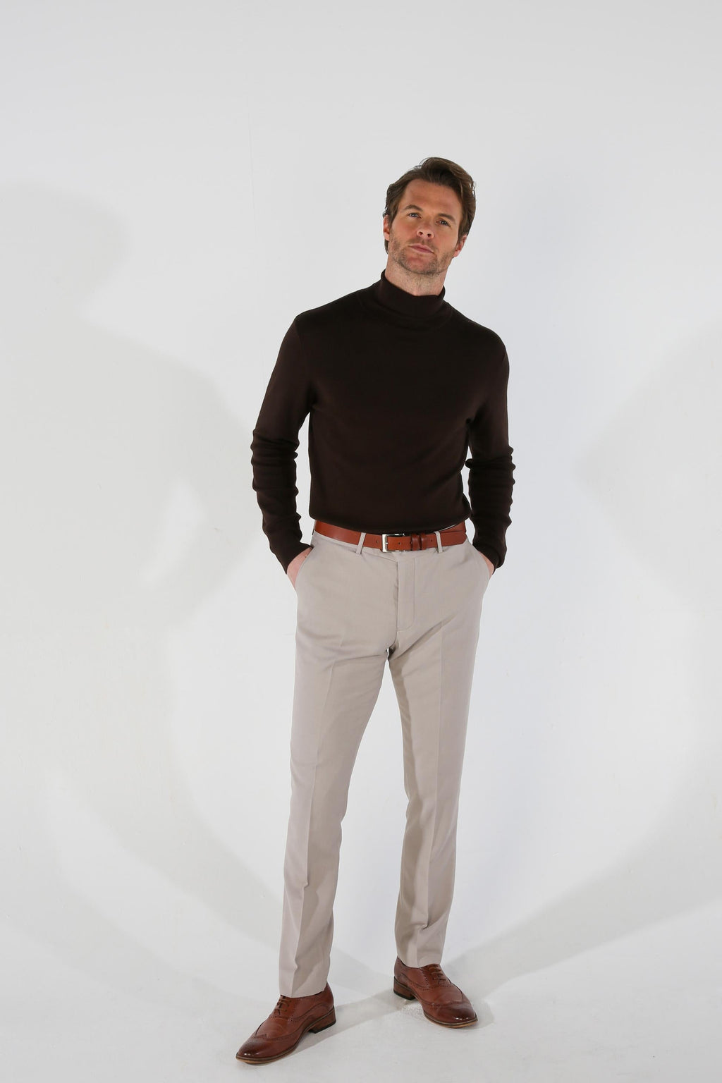 MAYFAIR Stone Beige Men's Tailored Fit Formal Suit
