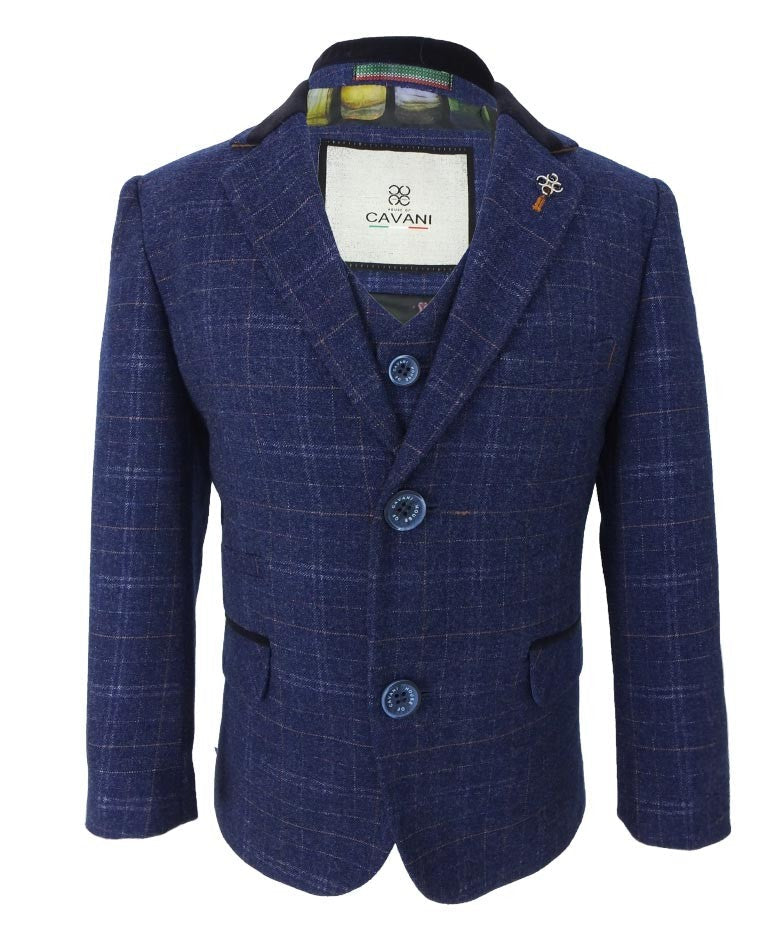 Slim Navy Suit for Boys – Navy Blue