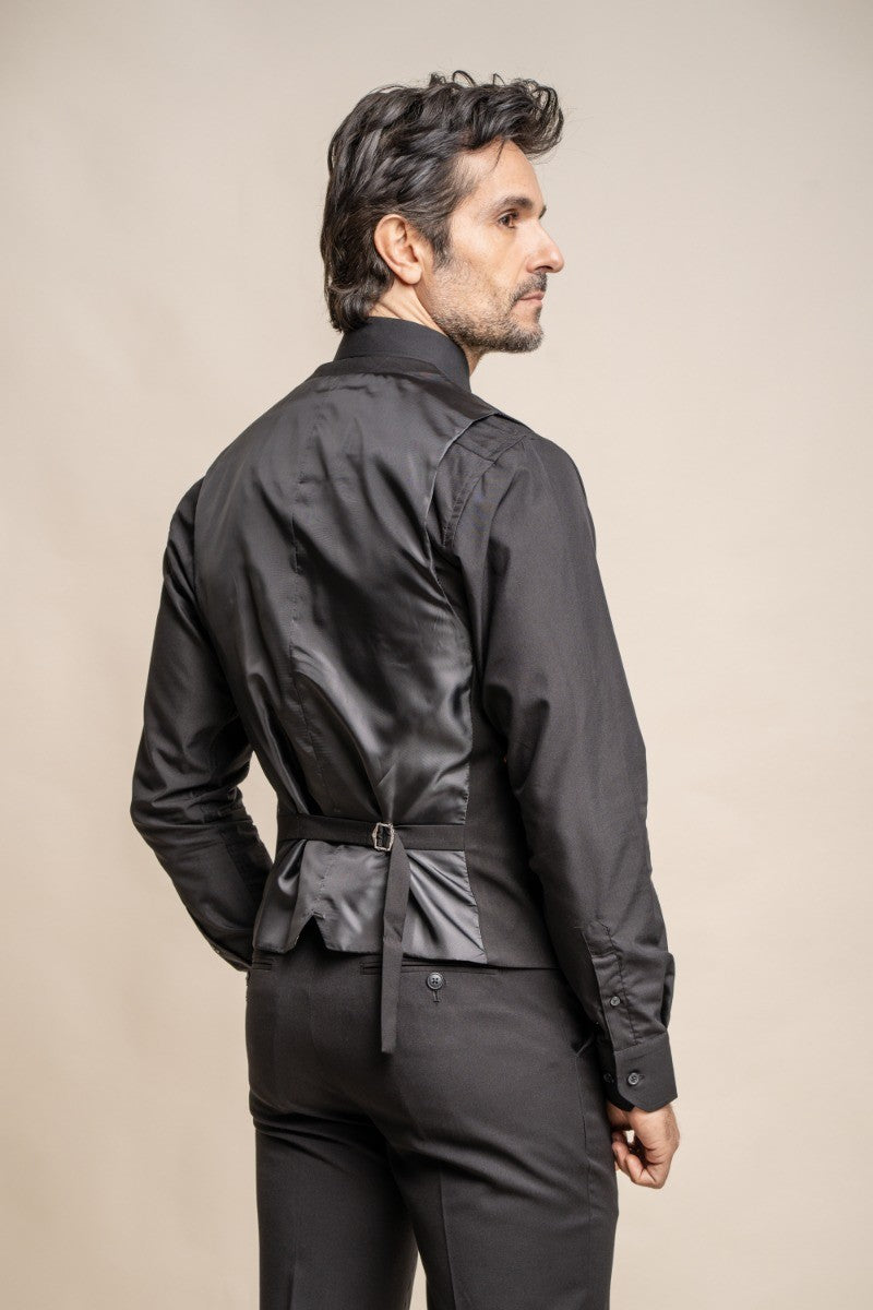 Slim Black Suit for Men – Black
