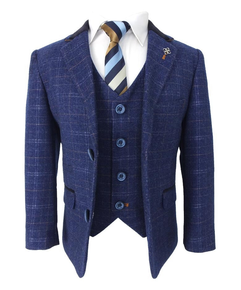 Slim Navy Suit for Boys – Navy Blue