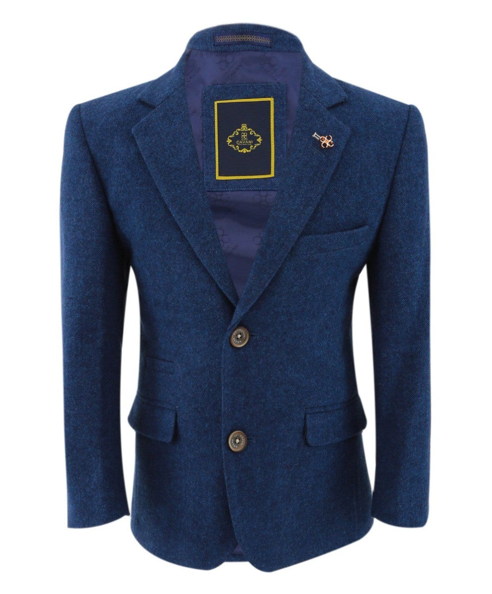 Slim Blue Suit for Boys – Blue